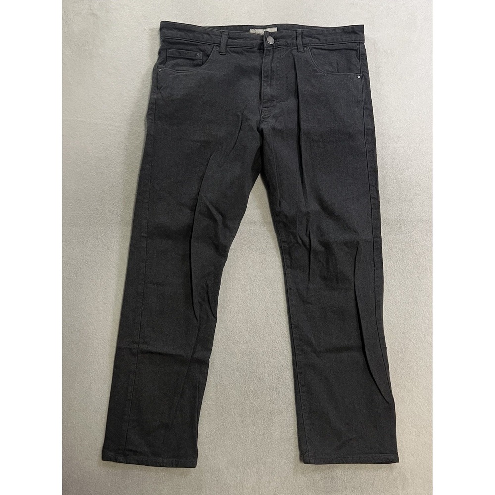Calvin Klein Pants Men's 36x30 (Fits 36x28) Gray Cotton Modal Blend Straight Leg